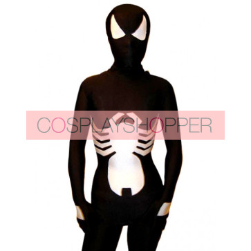 Black Spider Full Body Lycra Spandex Unisex Zentai Suit