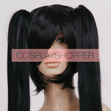 Black Vocaloid Miku Cosplay Wig
