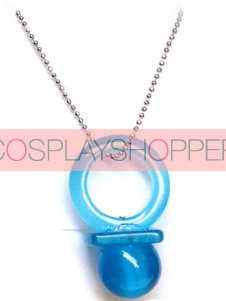 Blue Hitman Reborn Nipple Synthetic Opal Cosplay Necklace