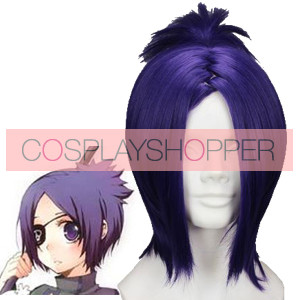 Blue Purple 32cm Katekyo Hitman Reborn Chrome Dokuro Cosplay Wig