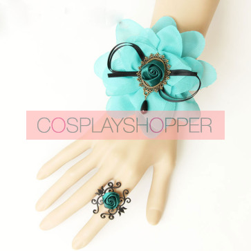 Charming Floral Western Style Girls Lolita Bracelet And Ring Set