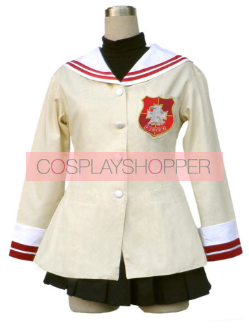 Clannad High School Sophomore Uniform Cosplay Costume
