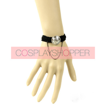 Concise Button Girls Handmade Lolita Wrist Strap