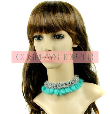 Concise Green And Grey Collar Girls Lolita Necklace