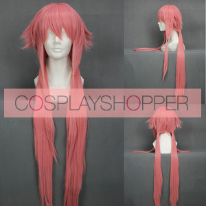 Pink 80cm The Future Diary Gasai Yuno Cosplay Wig