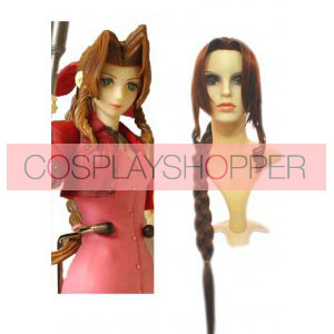 80cm Final Fantasy Aerith Gainsborough Cosplay Wig