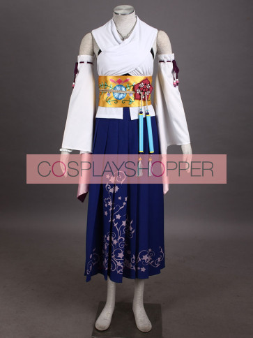 Final Fantasy X 10 Yuna Cosplay Costume