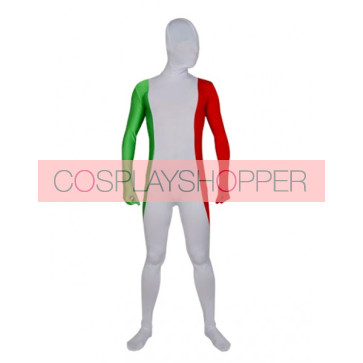Flag of Italy Full Body Lycra Spandex Zentai Suit