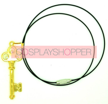 Gold Attack On Titan Eren Cosplay Key Necklace