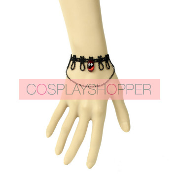 Gothic Vampire Lace Handmade Lady Lolita Wrist Strap