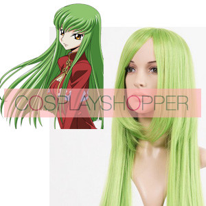 Green 100cm Code Geass-C.C. Nylon Cosplay Wig