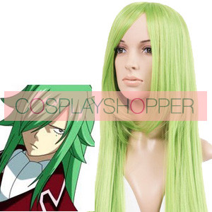 Green 100cm Fairy Tail Freed Justine Nylon Cosplay Wig