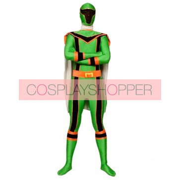 Green Dinosaur Soldier Lycra Spandex Superhero Zentai Suit