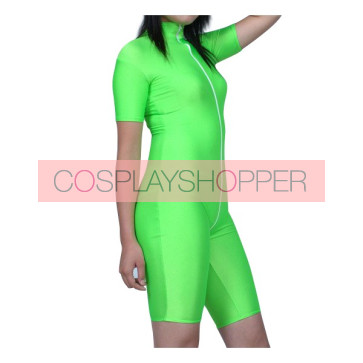 Green Half-Body Lycra Spandex Unisex Zentai Suit