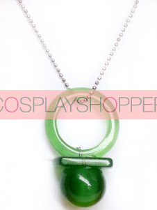 Green Hitman Reborn Nipple Synthetic Opal Cosplay Necklace