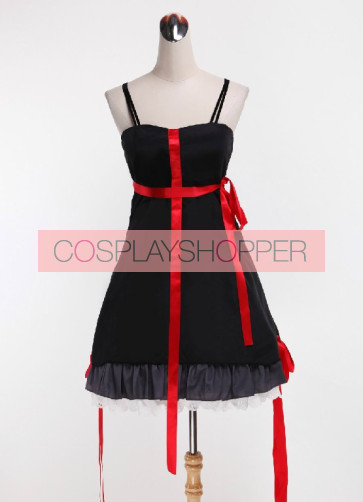 Guilty Crown Yuzuriha Inori Black Dress Cosplay Costume