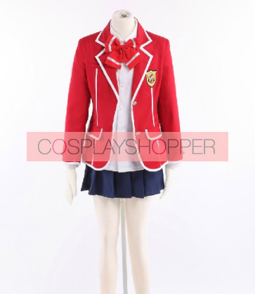 Guilty Crown Yuzuriha Inori Tennouzu High School Girl Uniform Cosplay Costume