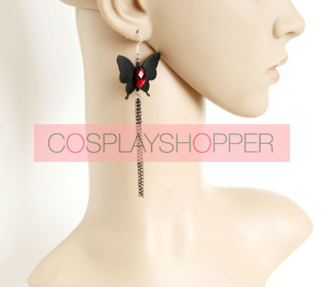 Handmade Butterfly Women Lolita Earrings