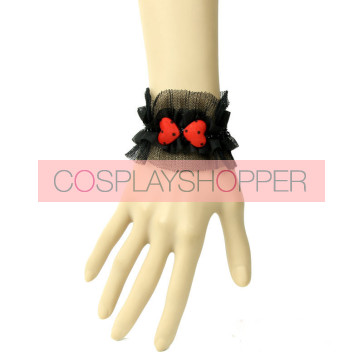 Handmade Cute Black Little Girls Lolita Wrist Strap