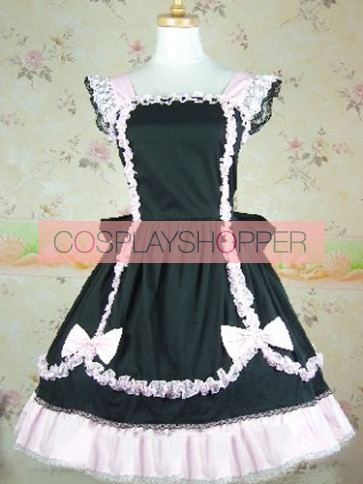 Black Lace Bow Sweet Lolita Dress