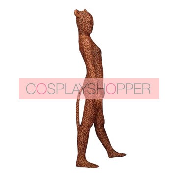 Leopard Girl Full Body Lycra Spandex Unisex Zentai Suit