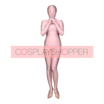 Light Pink Full Body Lycra Spandex Unisex Zentai Suit
