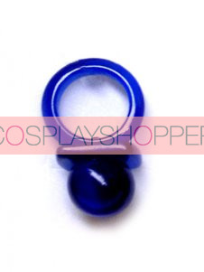 Navy Blue Hitman Reborn Nipple Synthetic Opal Cosplay Ring