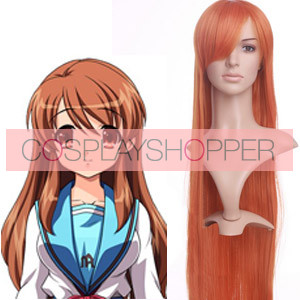 Orange 80cm Haruhi Suzumiya Asahina Mikuru Cosplay Wig