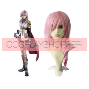 Pink 65cm Final Fantasy Lightning Cosplay Wig
