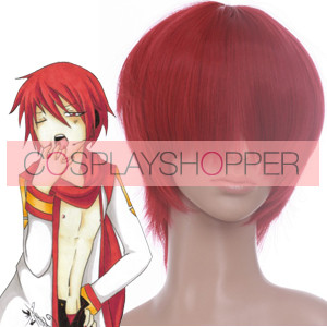 Red 32cm Vocaloid Akaito Cosplay Wig
