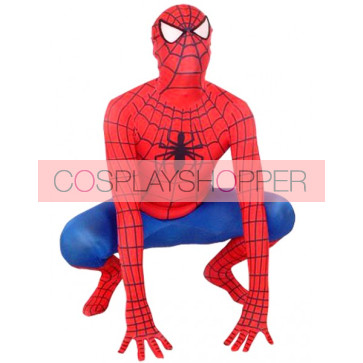 Red And Blue Spiderman Lycra Spandex Zentai Suit