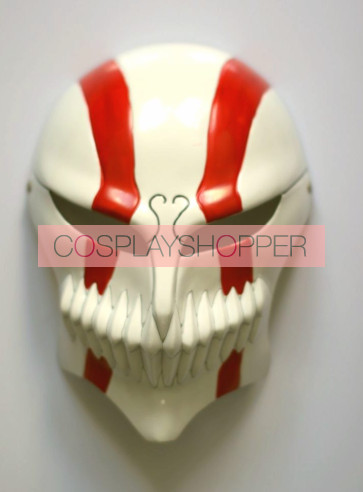 Red Bleach Ichigo Vizored PVC Cosplay Hollow Mask