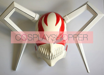 Red Bleach Ichigo Vizored PVC Cosplay Mask