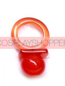 Red Hitman Reborn Nipple Synthetic Opal Cosplay Ring