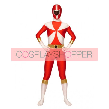Red Lycra Spandex Terminator Superhero Zentai Suit