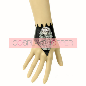 Sexy Leather Button Lady Lolita Wrist Strap