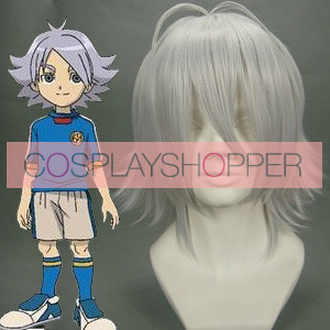 Silver 35cm Inazuma Eleven Fubuki Shirou Nylon Cosplay Wig