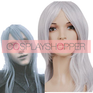 Silver 65cm Final Fantasy Yazoo Cosplay Wig