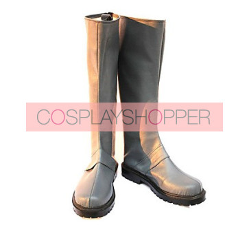 Silver Axis Powers Hetalia Faux Leather Cosplay Boots