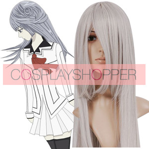 Silver Grey 100cm Vampire Knight Kurenai Maria Cosplay Wig