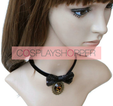 Sweet Black Bow Lolita Necklace