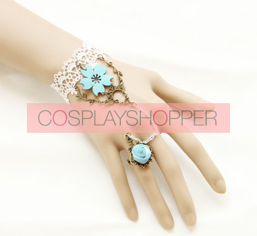 Sweet Lace Sakura Lolita Bracelet And Ring Set