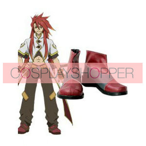 Tales of the Abyss Luke fon Fabre Imitation Leather Rubber Cosplay Shoes