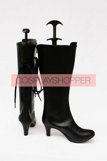 Vocaloid Gumi Black Faux Leather Cosplay Boots