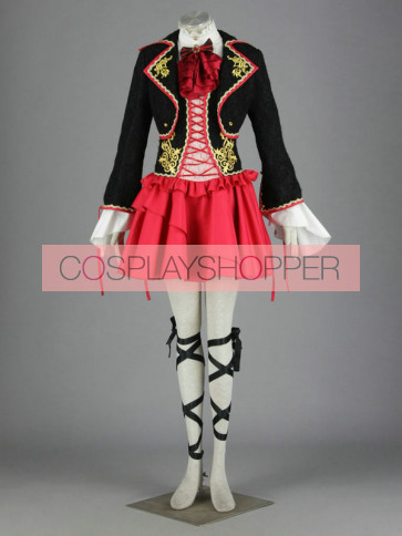 Vocaloid Kagamine Rin Black and Red Classic Cosplay Costume