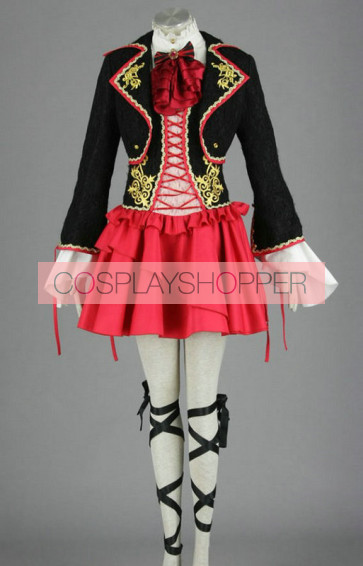 Vocaloid Kagamine Rin Black & Red Cosplay Dress