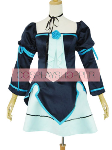 Vocaloid Miku Doujin Light Blue Cosplay Costume