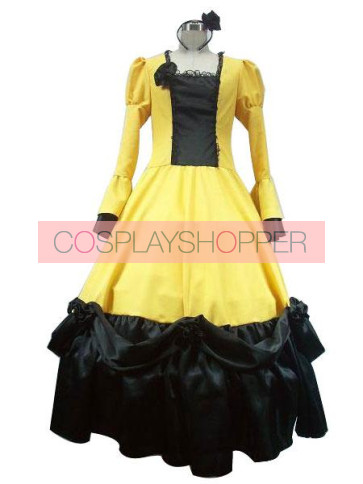 Vocaloid Kagamine Rin Cosplay Costume Yellow Dress