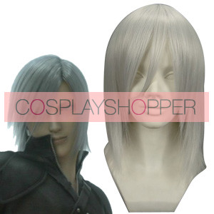 White 40cm Final Fantasy Kadaj Cosplay Wig