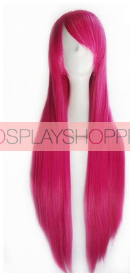 80cm Pink Rosario + Vampire Moka Akashiya Cosplay Wig
